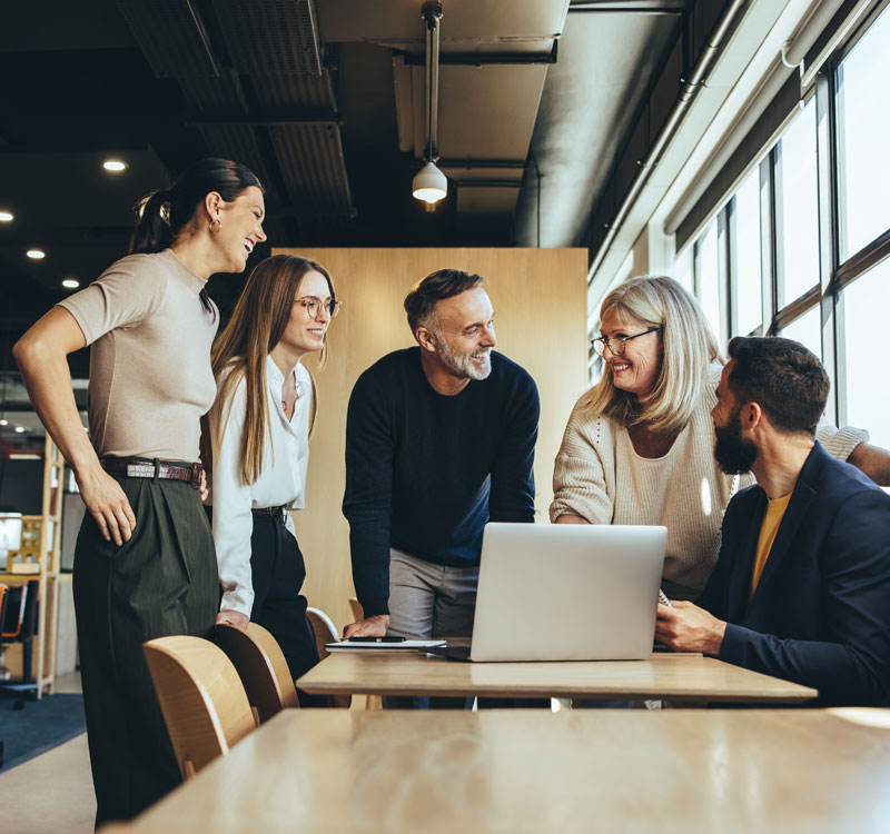 Management und Verkauf im Store