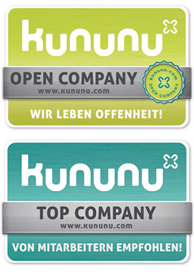kununu Top Company und Open Company Badge