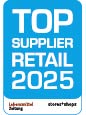 Top Supplier Retail Award 2025 Auszeichnung